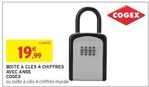 BOITE A CLES 4 CHIFFRES AVEC ANSE COGEX