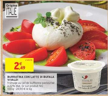BURRATINA CON LATTE DI BUFALA VIVALDI