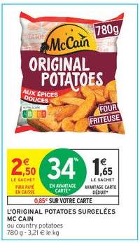 L'ORIGINAL POTATOES SURGELÉES MC CAIN