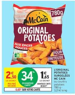 L'ORIGINAL POTATOES SURGELÉES MC CAIN