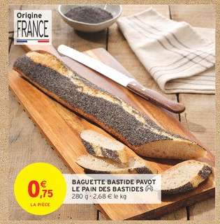 BAGUETTE BASTIDE PAVOT LE PAIN DES BASTIDES