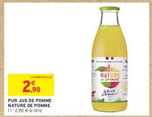 PUR JUS DE POMME NATURE DE POMME