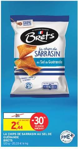 LA CHIPS DE SARRASIN AU SEL DE GUÉRANDE
