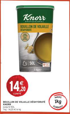 BOUILLON DE VOLAILLE DÉSHYDRATÉ KNORR
