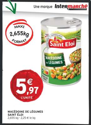 MACÉDOINE DE LÉGUMES SAINT ÉLOI