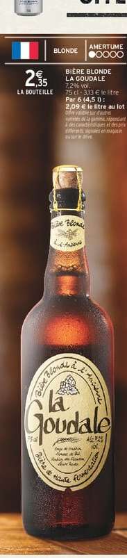 BIÈRE BLONDE 'LA GOUDALE'