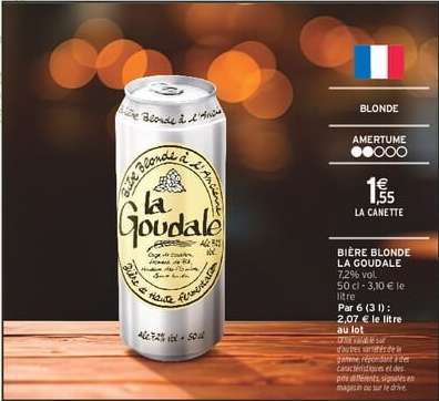 BIÈRE BLONDE 'LA GOUDALE'