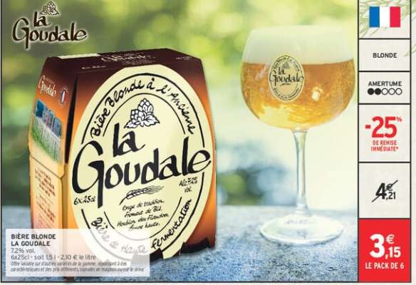 BIÈRE BLONDE 'LA GOUDALE'