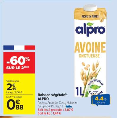 Boisson végétale ALPRO