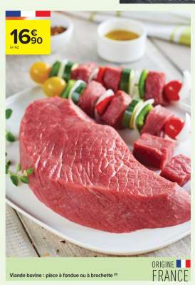 Viande Bovine Pièce à Fondue ou à Brochette