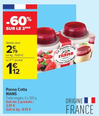 PANNA COTTA RIANS