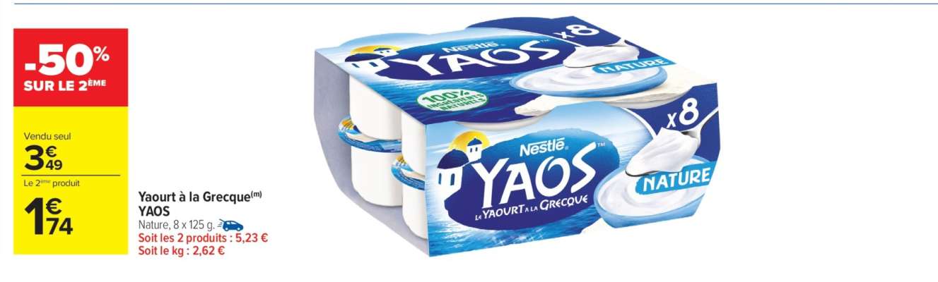 Yaourt à la Grecque YAOS