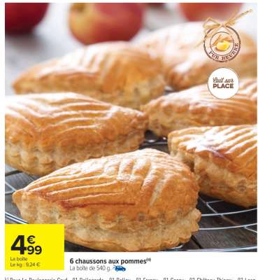 6 chaussons aux pommes