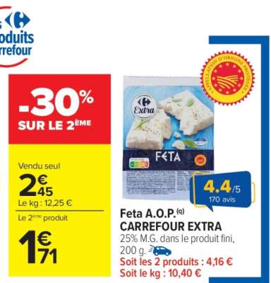 Feta A.O.P. CARREFOUR EXTRA