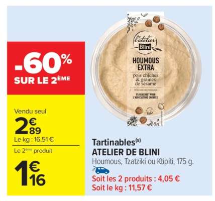 Tartinables ATELIER DE BLINI