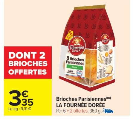 Brioches Parisiennes LA FOURNÉE DORÉE