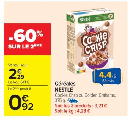 CÉRÉALES “NESTLÉ”