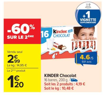 KINDER Chocolat