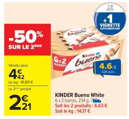 KINDER Bueno White