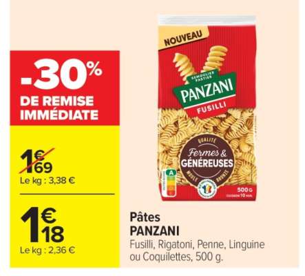 PÂTES "PANZANI"