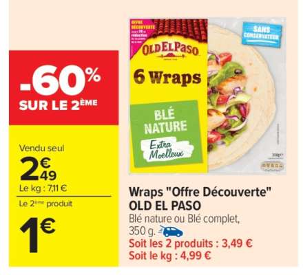 Wraps "Offre Découverte" OLD EL PASO