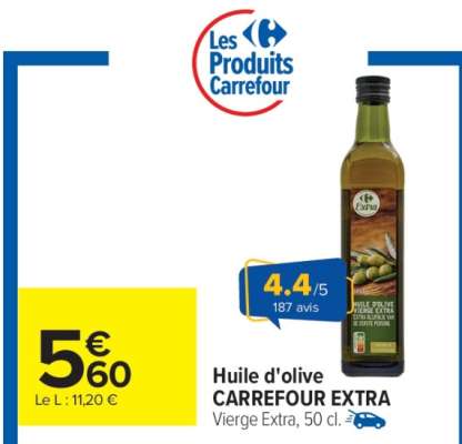 Huile d'olive CARREFOUR EXTRA