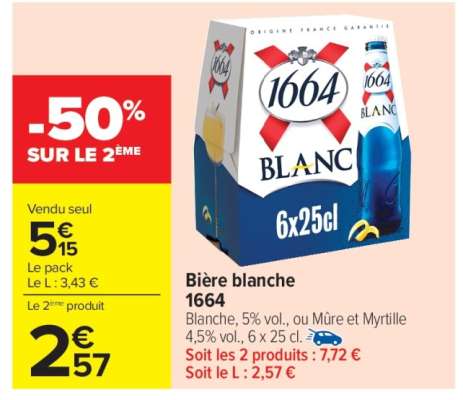BIÈRE BLANCHE 1664