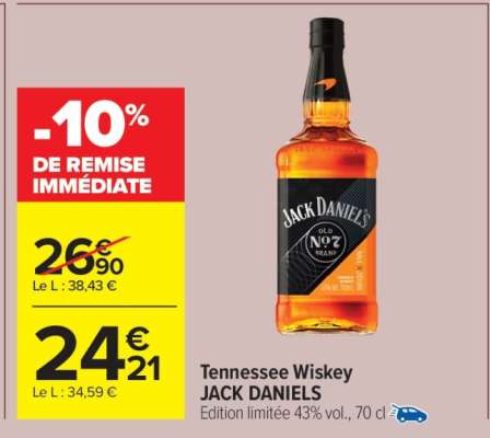 Tennessee Wiskey JACK DANIELS