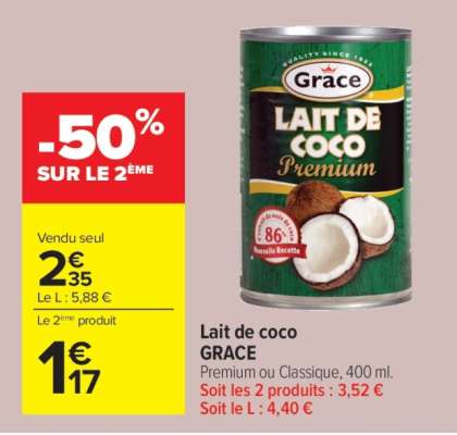 Lait de coco GRACE