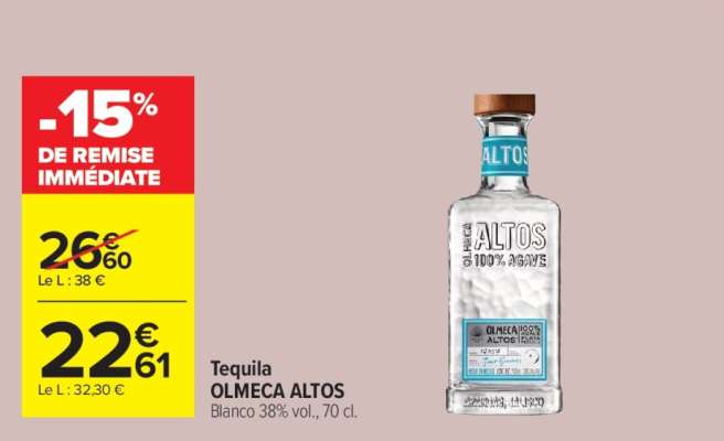 Tequila OLMECA ALTOS
