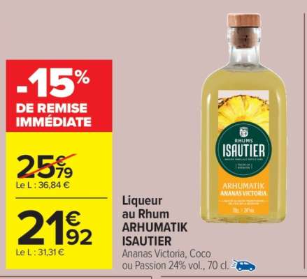 Liqueur au Rhum ARHUMATIK ISAUTIER