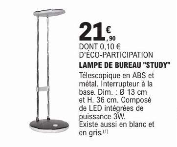 LAMPE DE BUREAU "STUDY"