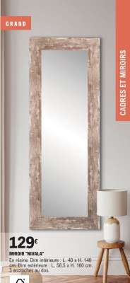 MIROIR "NIVALA"