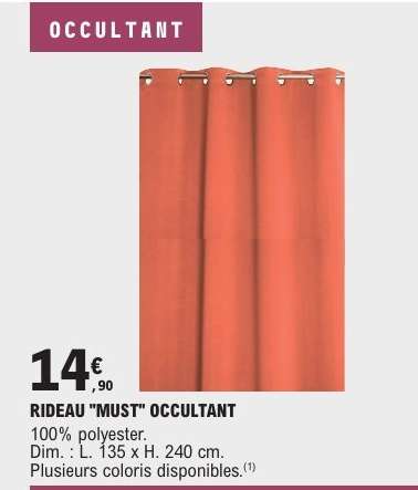 RIDEAU "MUST" OCCULTANT