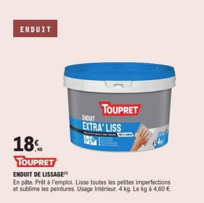 ENDUIT DE LISSAGE
