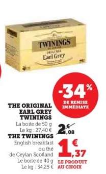 THE ORIGINAL EARL GREY TWININGS