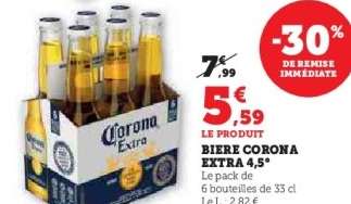 BIERE CORONA EXTRA 4,5°
