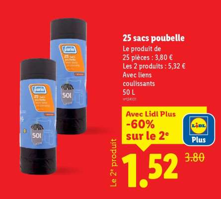25 sacs poubelle