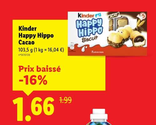 Kinder Happy Hippo Cacao