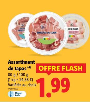 Assortiment de tapas