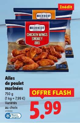 Ailes de poulet marinées