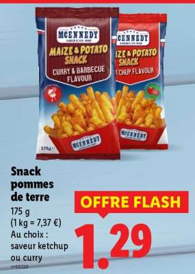 Snack pommes de terre