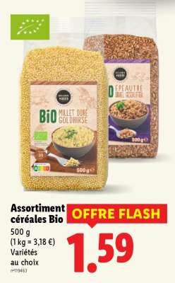 Assortiment céréales Bio