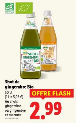 Shot de gingembre Bio