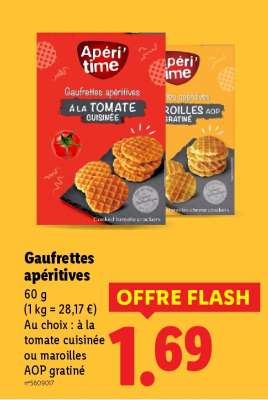 Gaufrettes apéritives