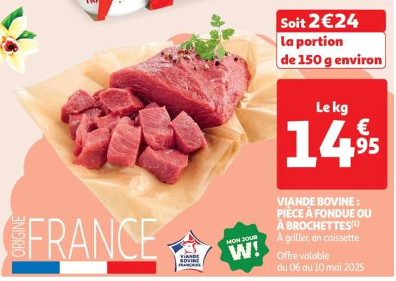Viande Bovine : Pièce À Fondue Ou À Brochettes