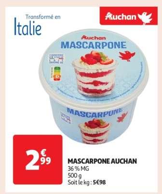 Mascarpone Auchan
