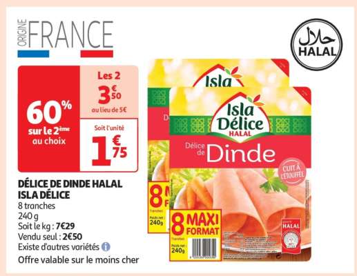 Délice De Dinde Halal Isla Délice