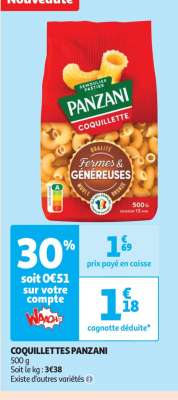 Coquillettes Panzani