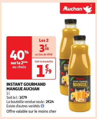 Instant Gourmand Mangue Auchan